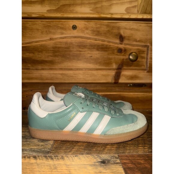 adidas Samba OG Green Sneakers Size 7 - Picture 4 of 14
